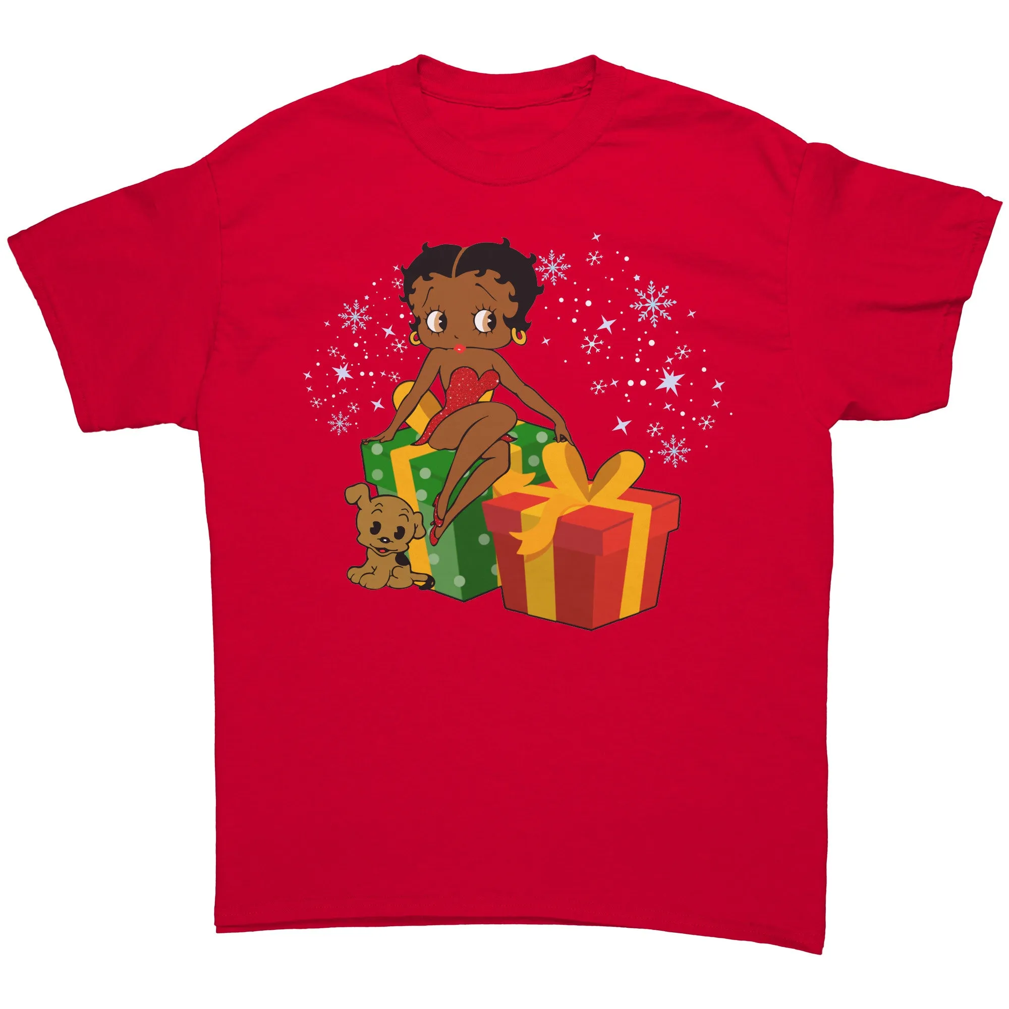 Betty Boop Christmas Shirt, Feeling Jolly Holiday Shirt, Betty Boop Shirt, Graphic Tee, Christmas Gift for Her, Betty Boop Womens Shirt