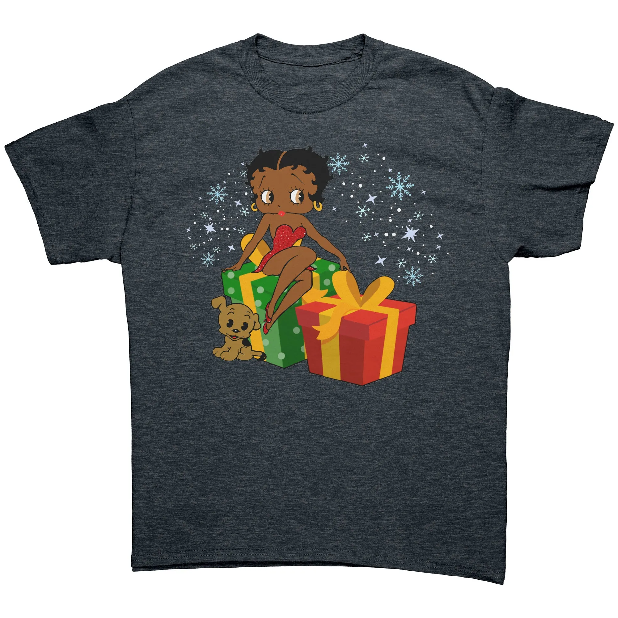Betty Boop Christmas Shirt, Feeling Jolly Holiday Shirt, Betty Boop Shirt, Graphic Tee, Christmas Gift for Her, Betty Boop Womens Shirt