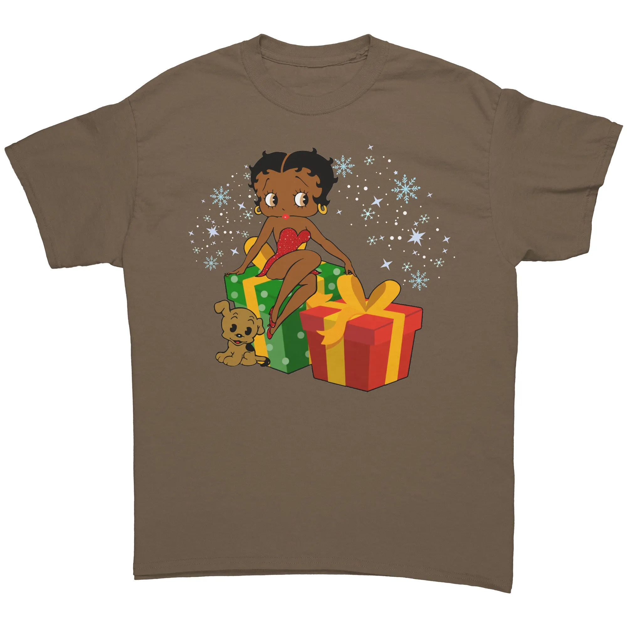 Betty Boop Christmas Shirt, Feeling Jolly Holiday Shirt, Betty Boop Shirt, Graphic Tee, Christmas Gift for Her, Betty Boop Womens Shirt