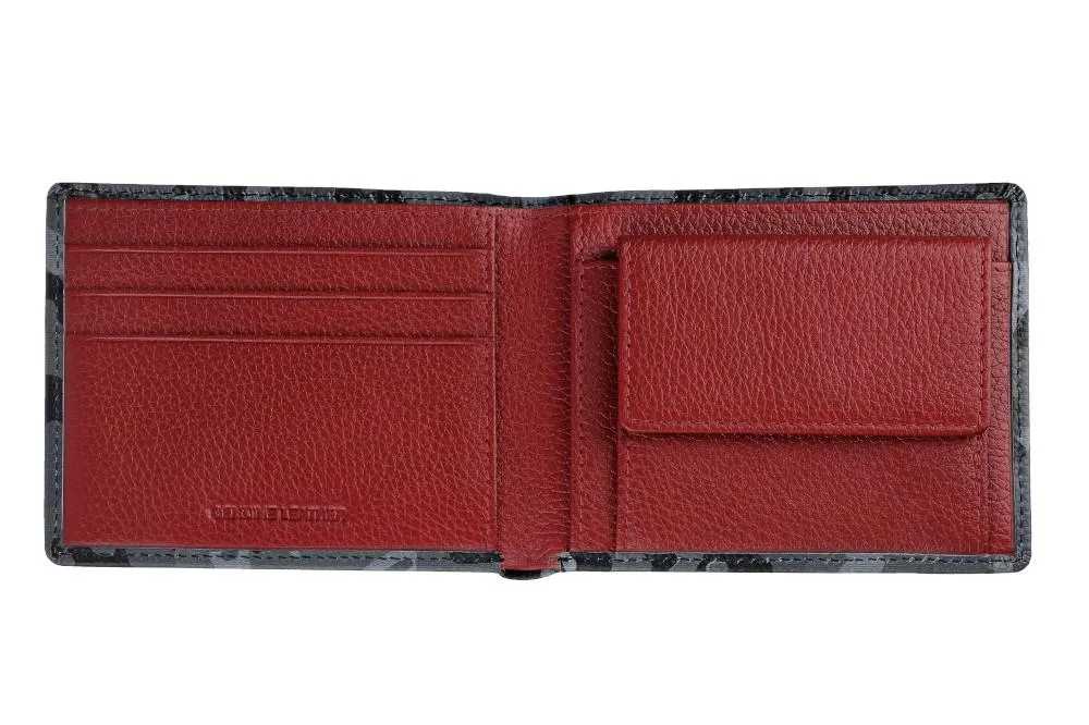 Bi-Fold Wallet Camo Grey