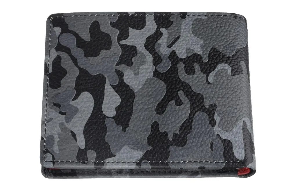 Bi-Fold Wallet Camo Grey