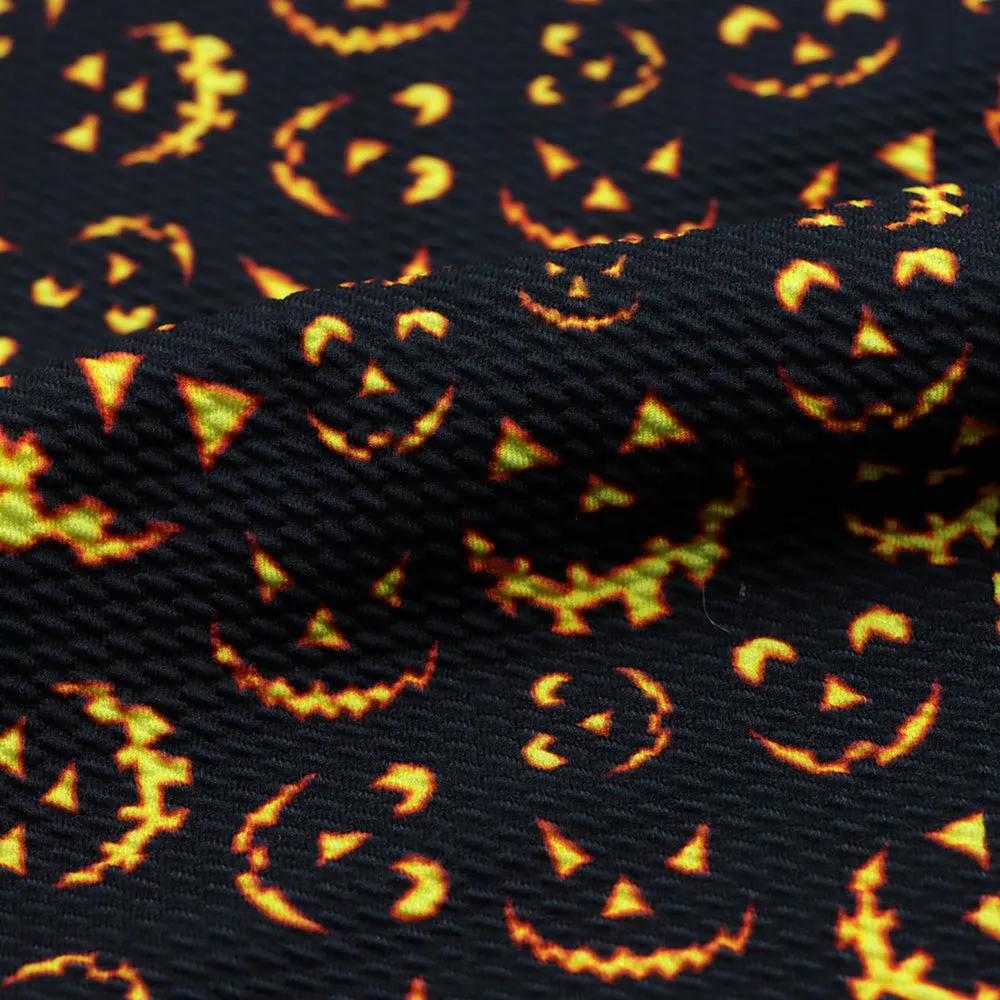 black series yellow series printed fabric