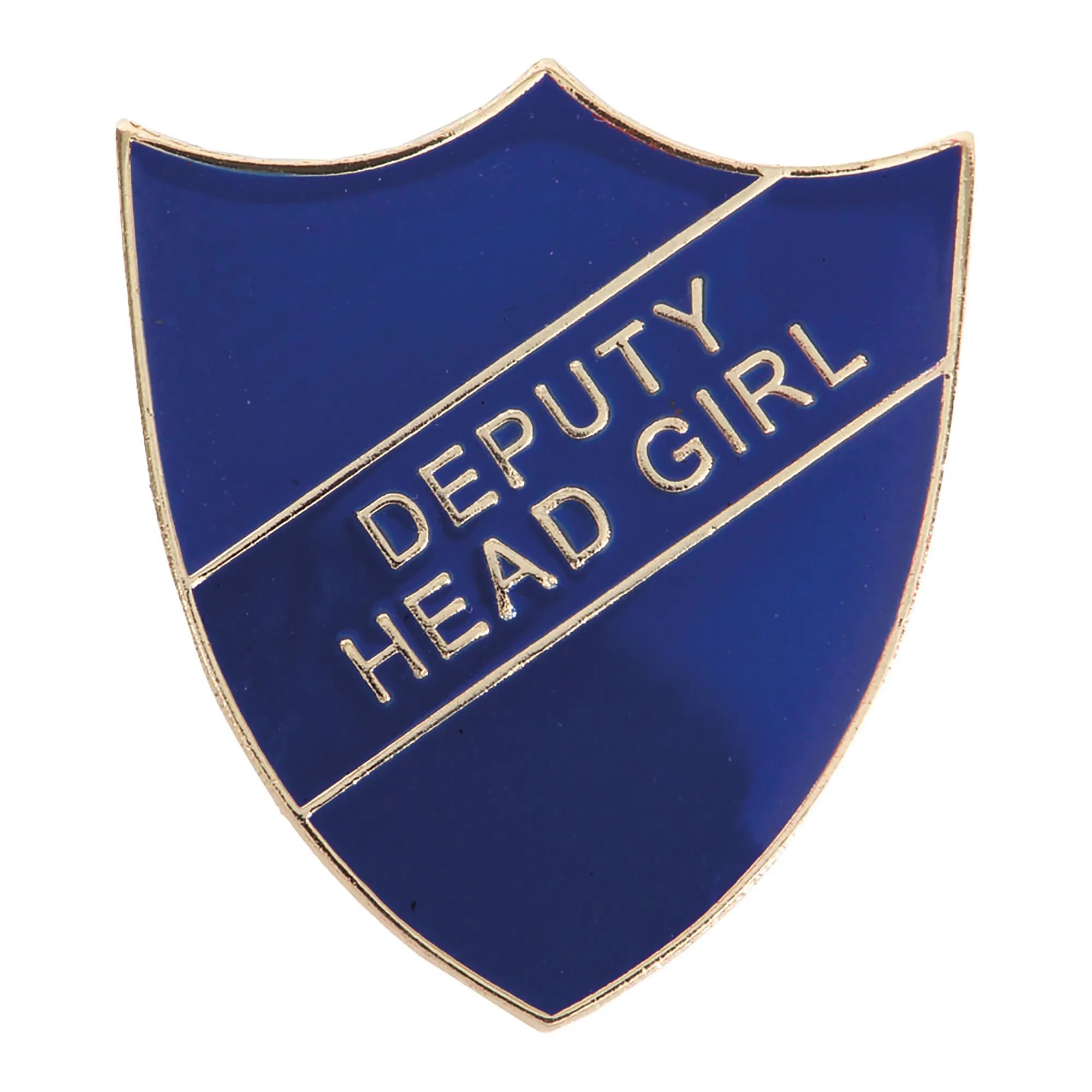 Blue Deputy Head Girl Enamel Shield Badge