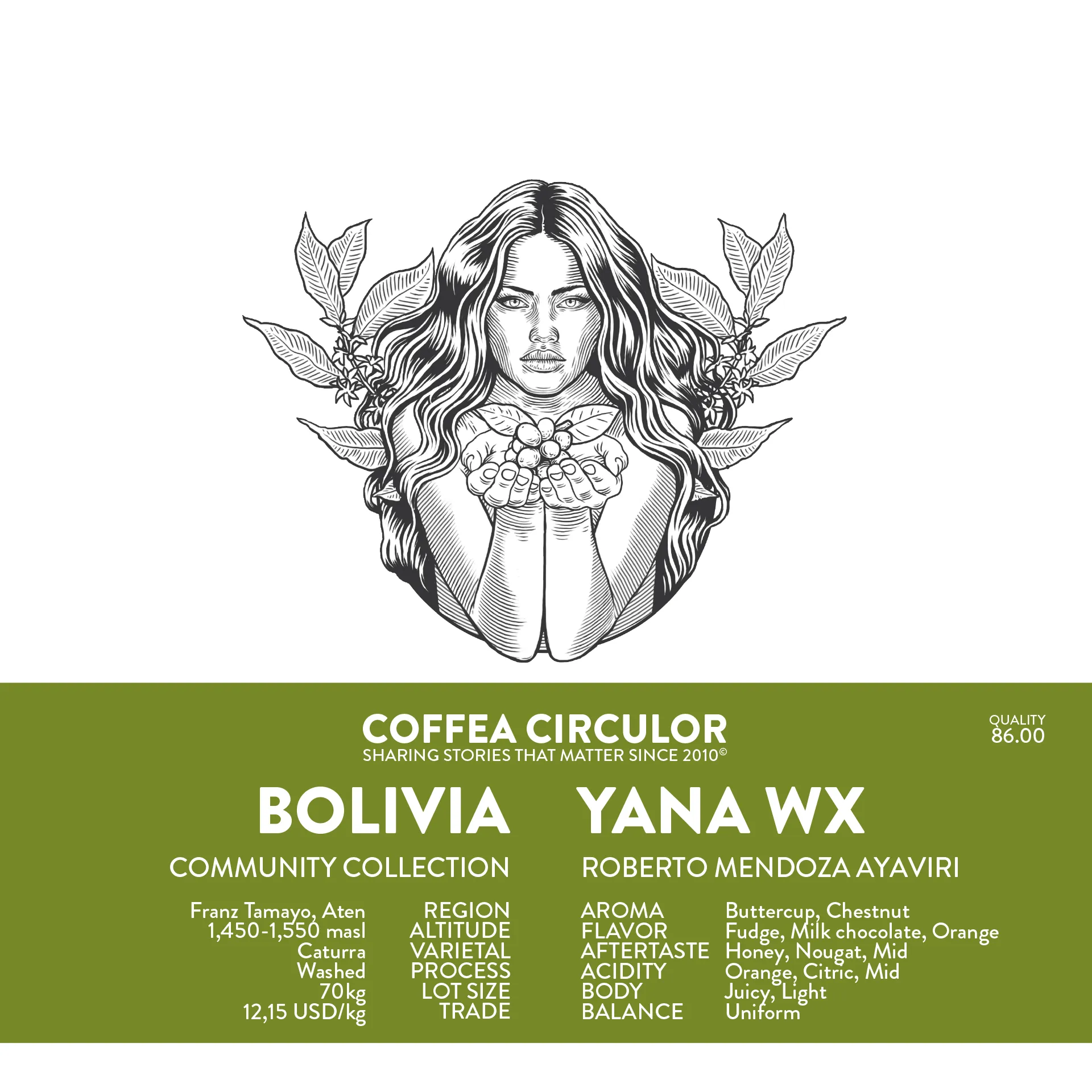 BOLIVIA Yana Caturra Washed WX
