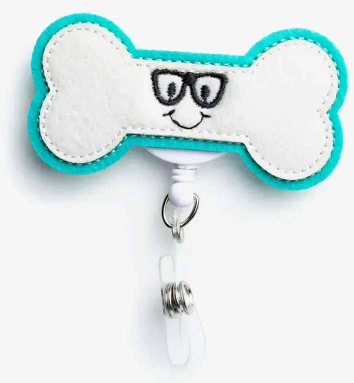 Bone Badge Reel Holder