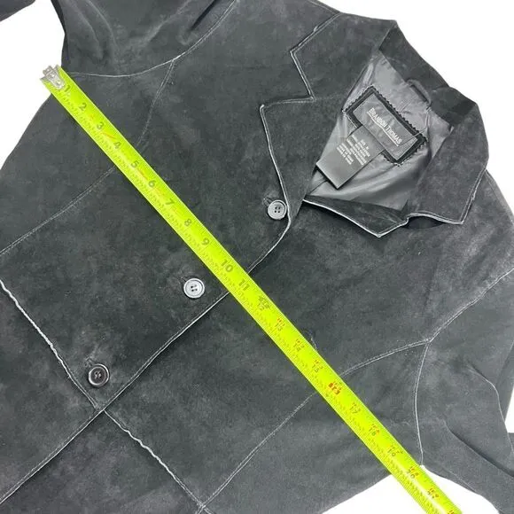 Brandon Thomas black suede leather jacket