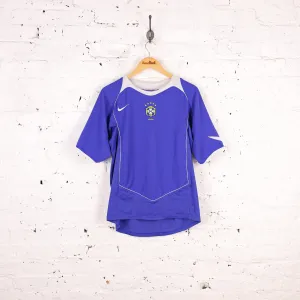 Brasil 2004 Away Nike Football Shirt - Blue - S
