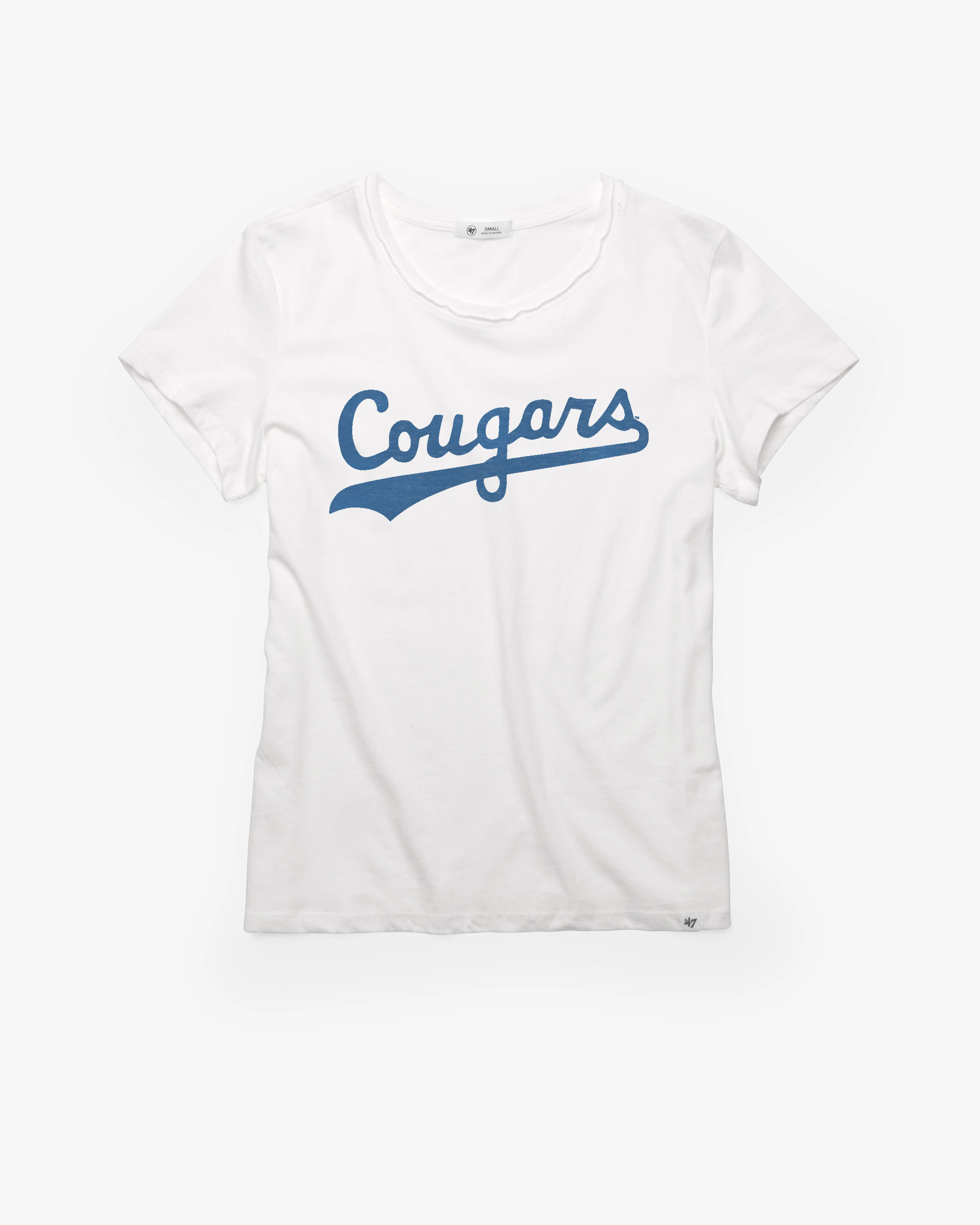 BRIGHAM YOUNG COUGARS VINTAGE PREMIER '47 FRANKIE TEE WOMENS