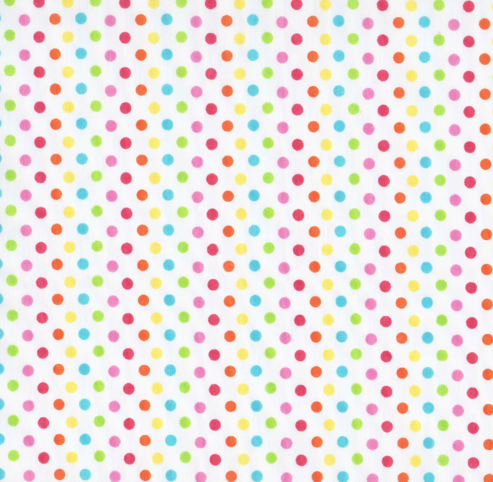 Bright Spots Polycotton Children Fabric By Half A Metre