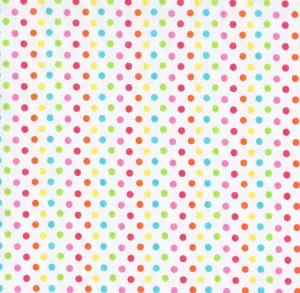 Bright Spots Polycotton Children Fabric By Half A Metre