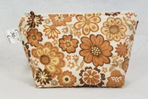 Brown Floral - Notions Bag