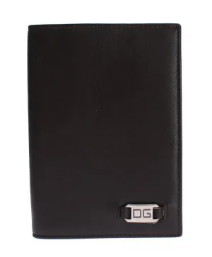 Brown Leather ID Passport Wallet Holder