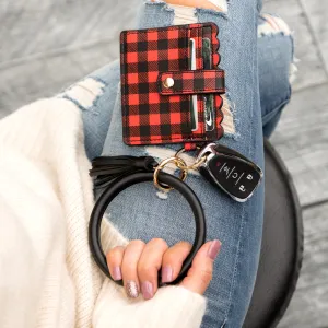 Buffalo Key Ring ID Wallet Bracelet