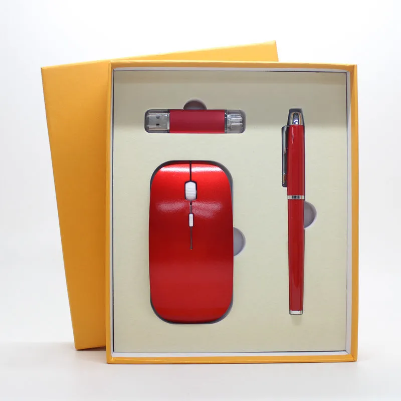 Business Wireless Mouse/U Disk/Pen Set
