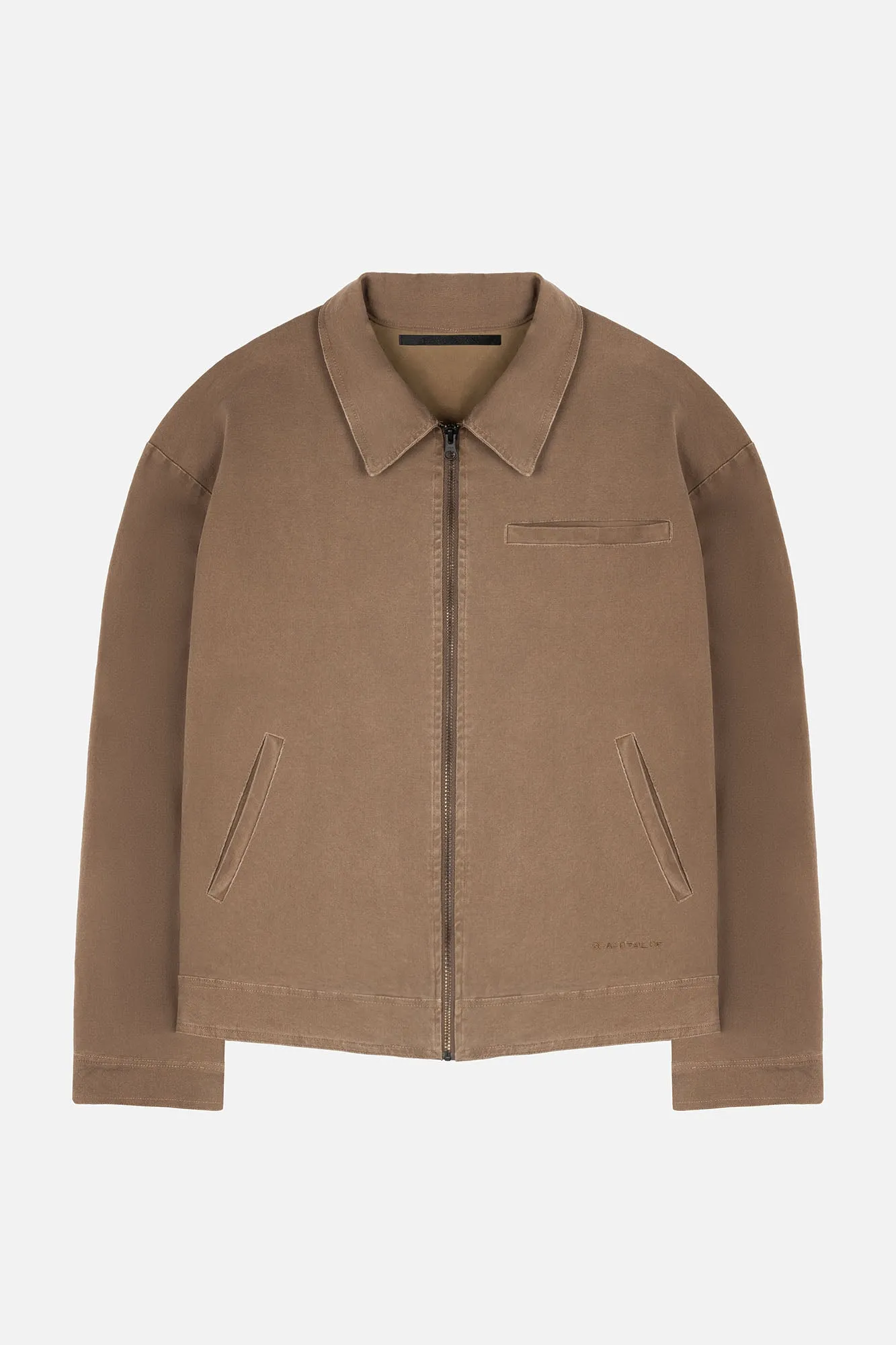 CANVAS JACKET WASHED BROWN
