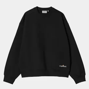 Carhartt WIP - Label Script Sweat - Black