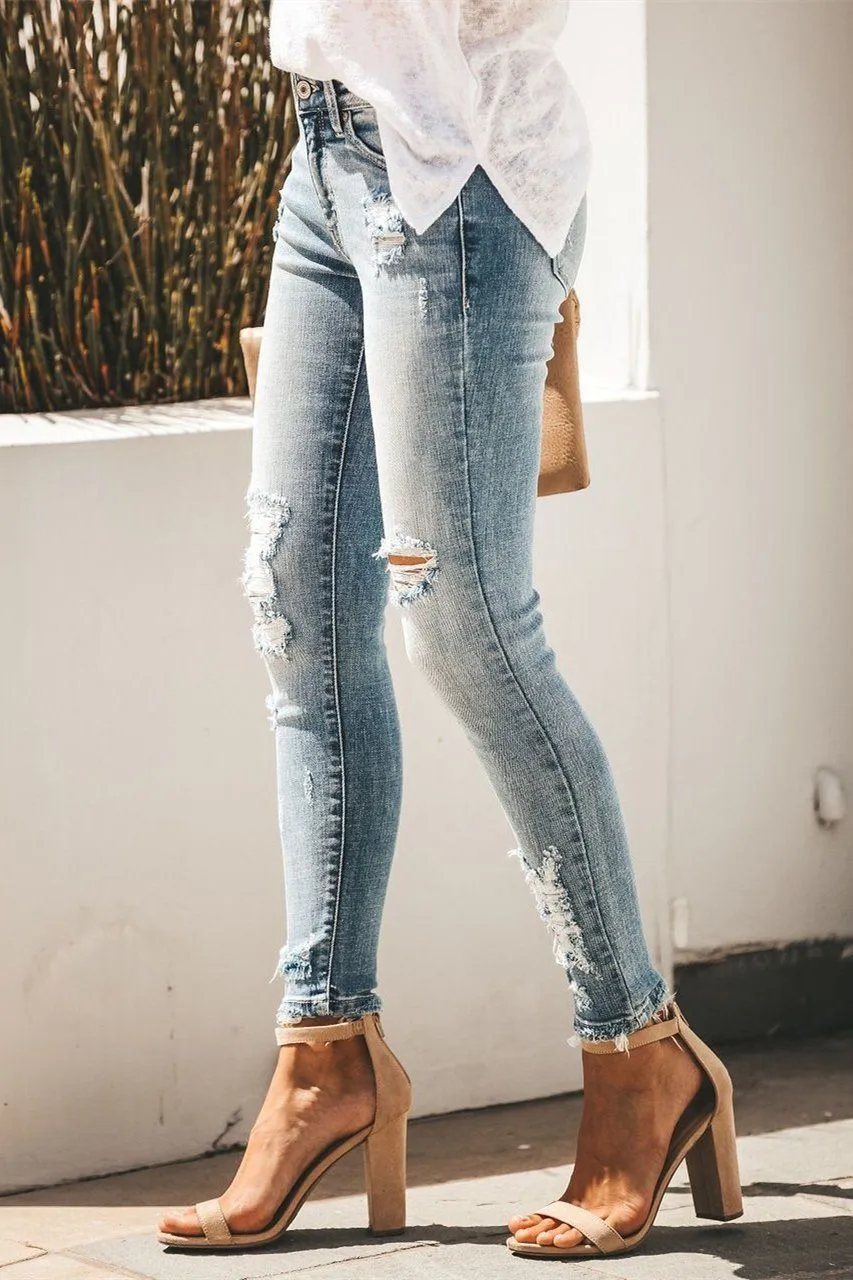 Carly Distressed Skinny Pants