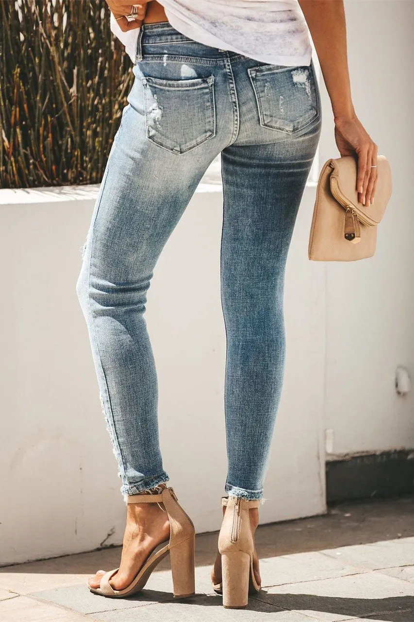 Carly Distressed Skinny Pants