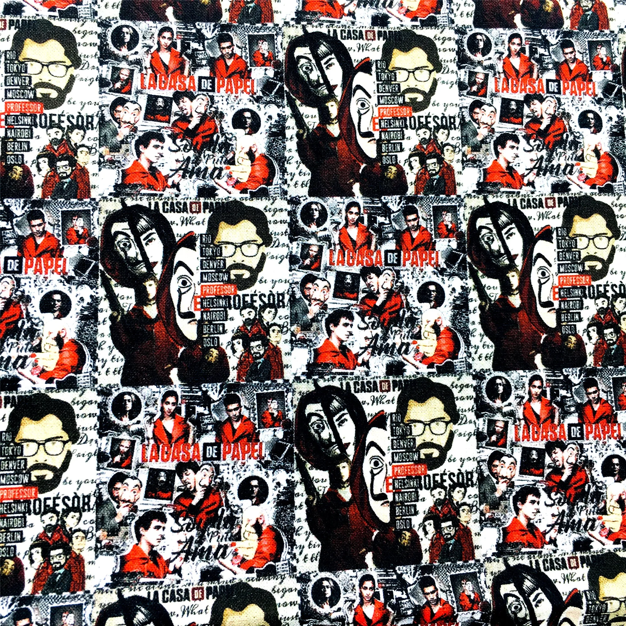 Cartoon Theme Printed Fabric