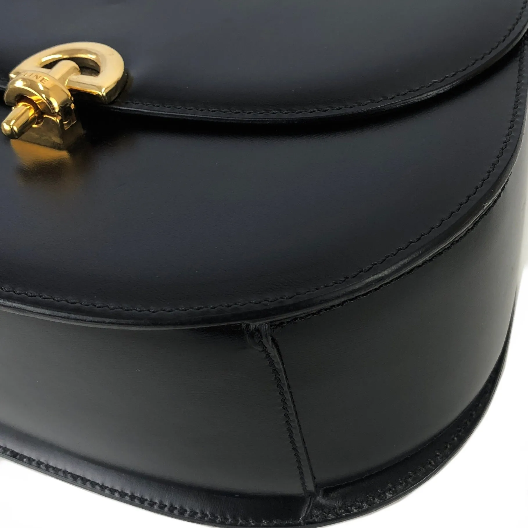 CELINE Crossbody Shoulderbag Black Vintage Old CELINE vbfwhs