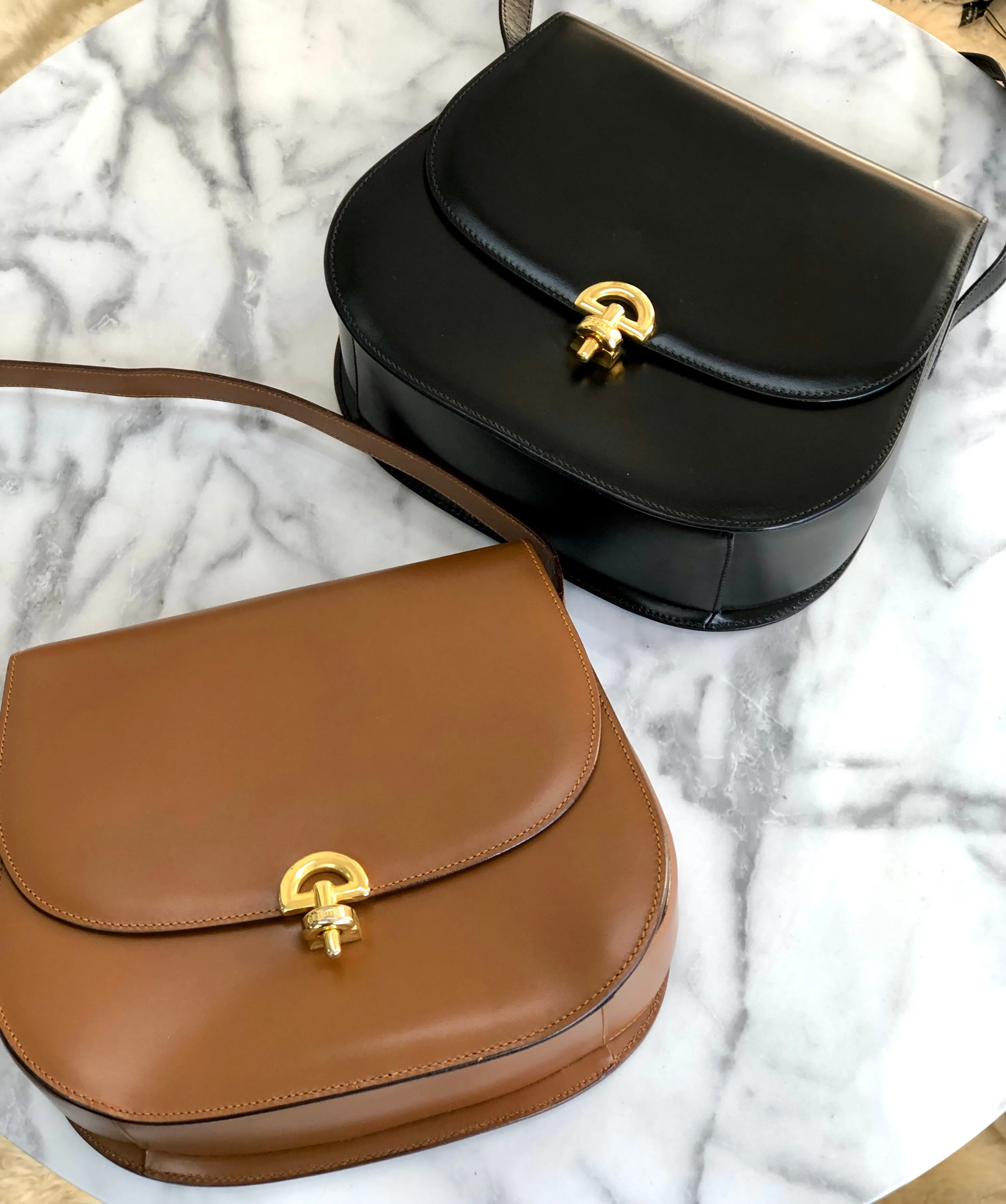 CELINE Crossbody Shoulderbag Black Vintage Old CELINE vbfwhs