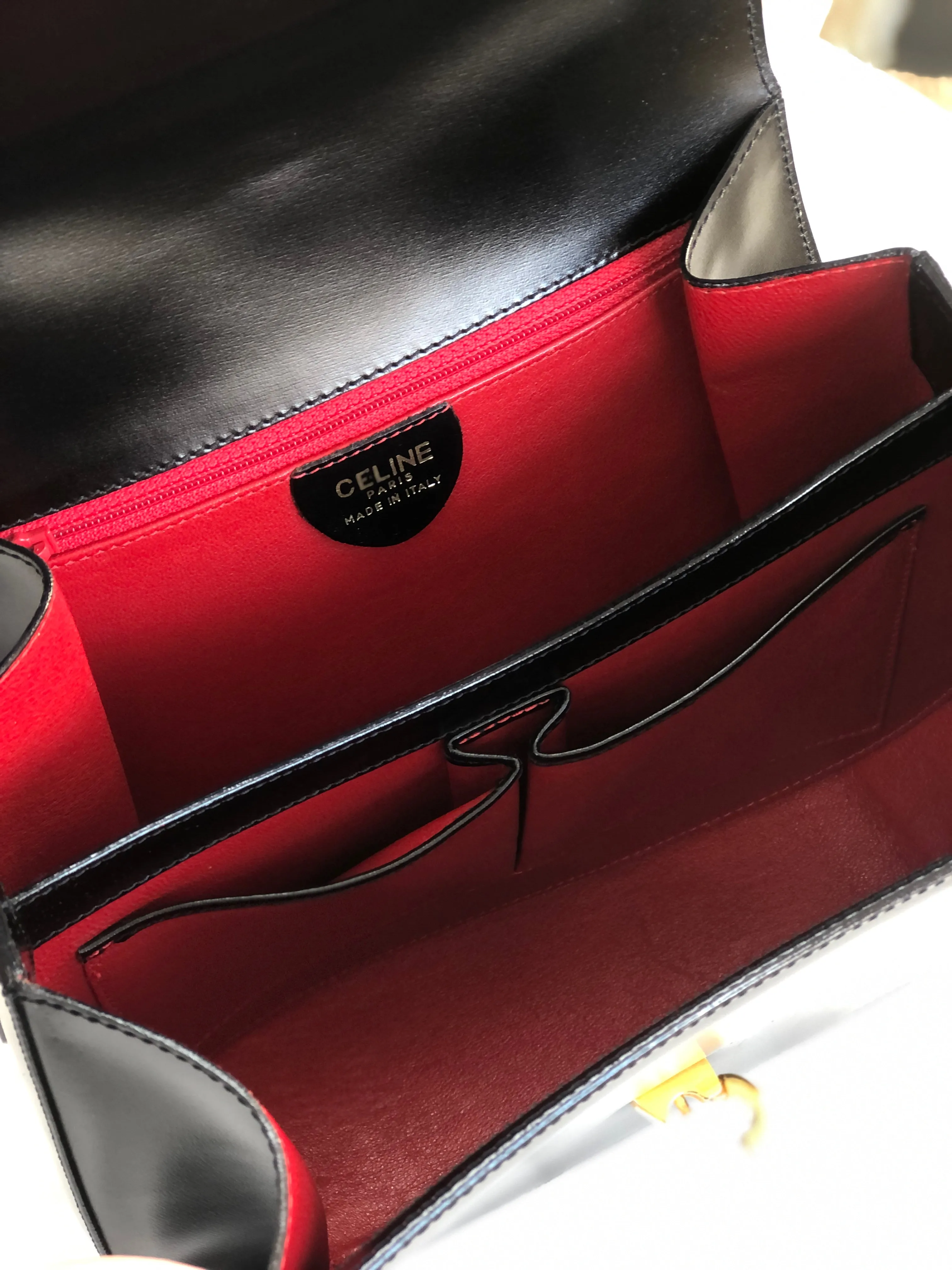 CELINE Crossbody Shoulderbag Black Vintage Old CELINE vbfwhs