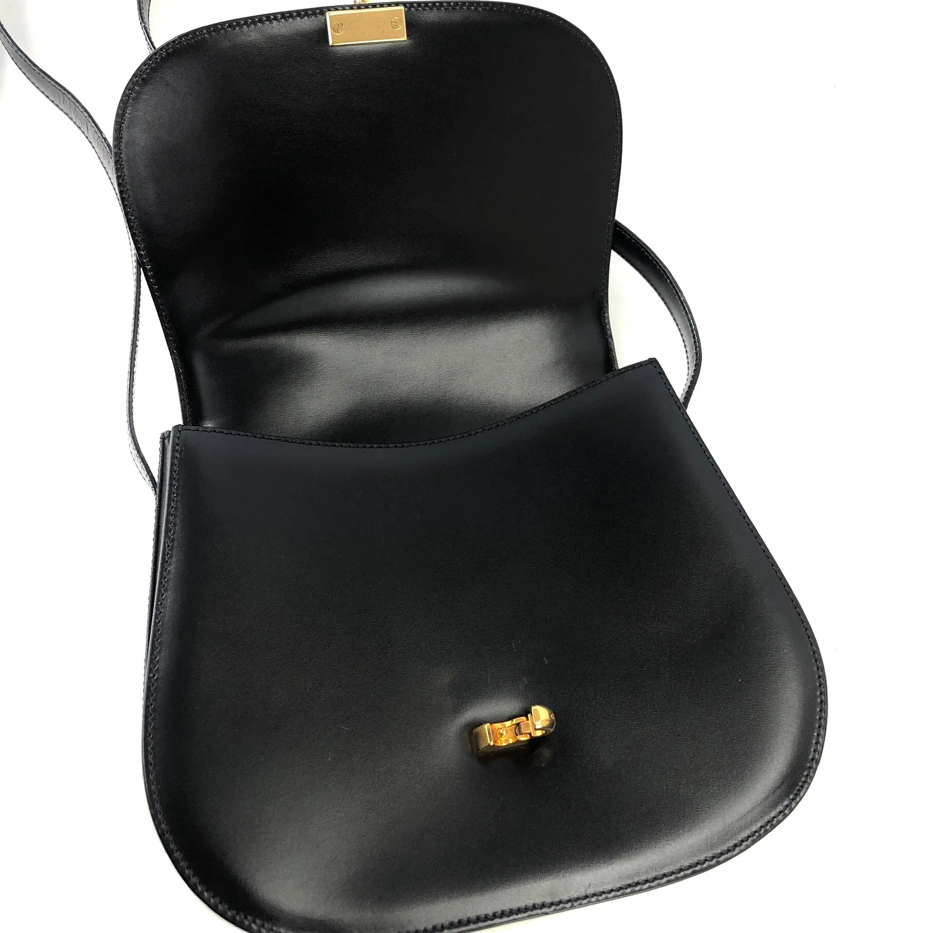 CELINE Crossbody Shoulderbag Black Vintage Old CELINE vbfwhs