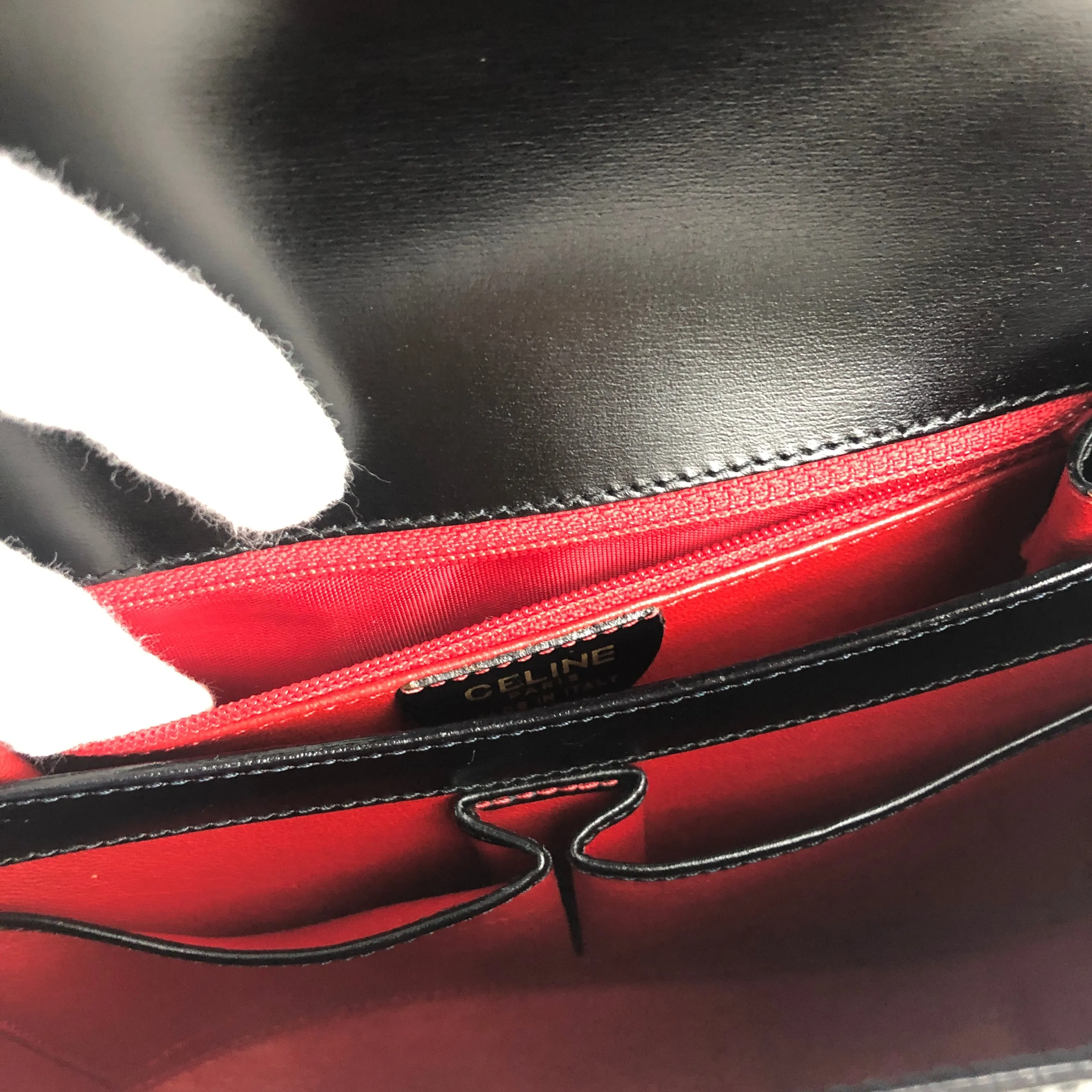 CELINE Crossbody Shoulderbag Black Vintage Old CELINE vbfwhs