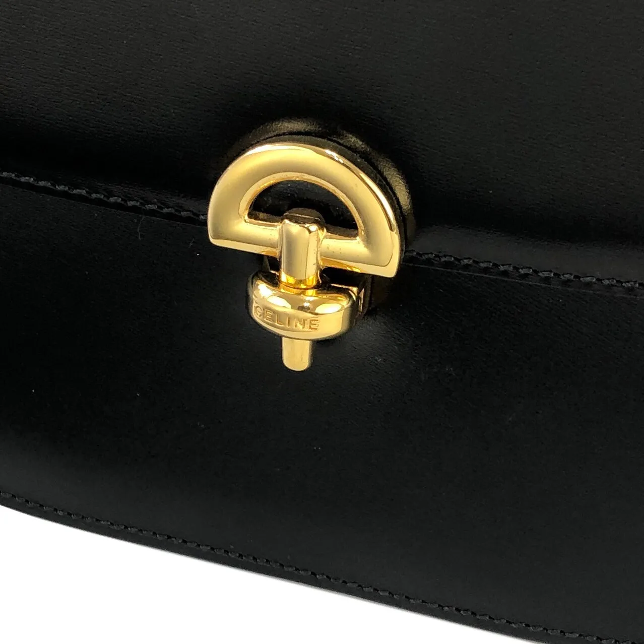 CELINE Crossbody Shoulderbag Black Vintage Old CELINE vbfwhs