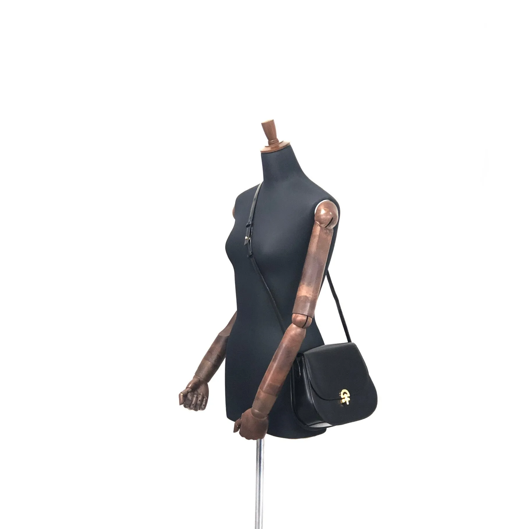 CELINE Crossbody Shoulderbag Black Vintage Old CELINE vbfwhs