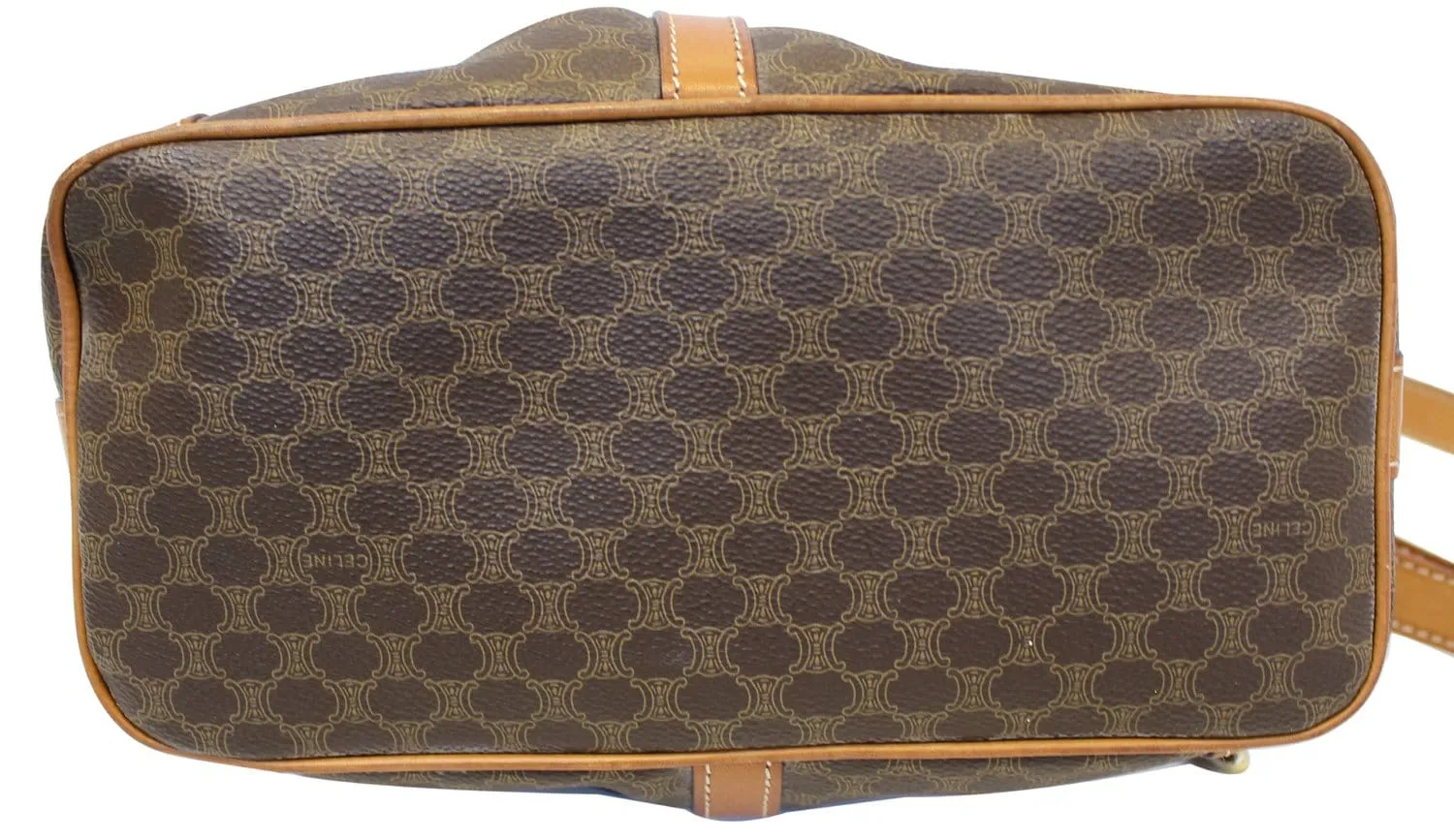 CELINE Macadam Pattern PVC Leather Shoulder Bag