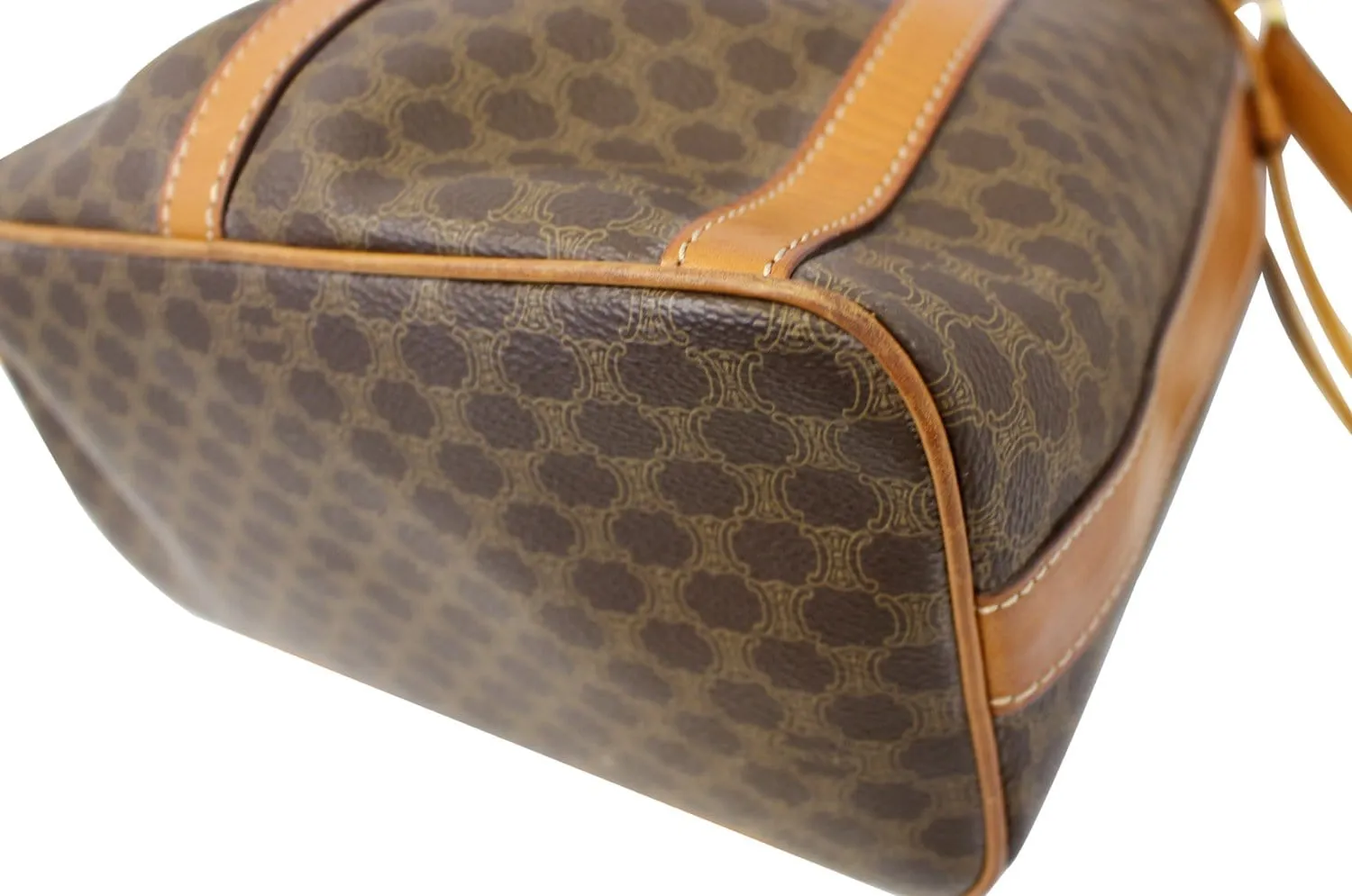CELINE Macadam Pattern PVC Leather Shoulder Bag