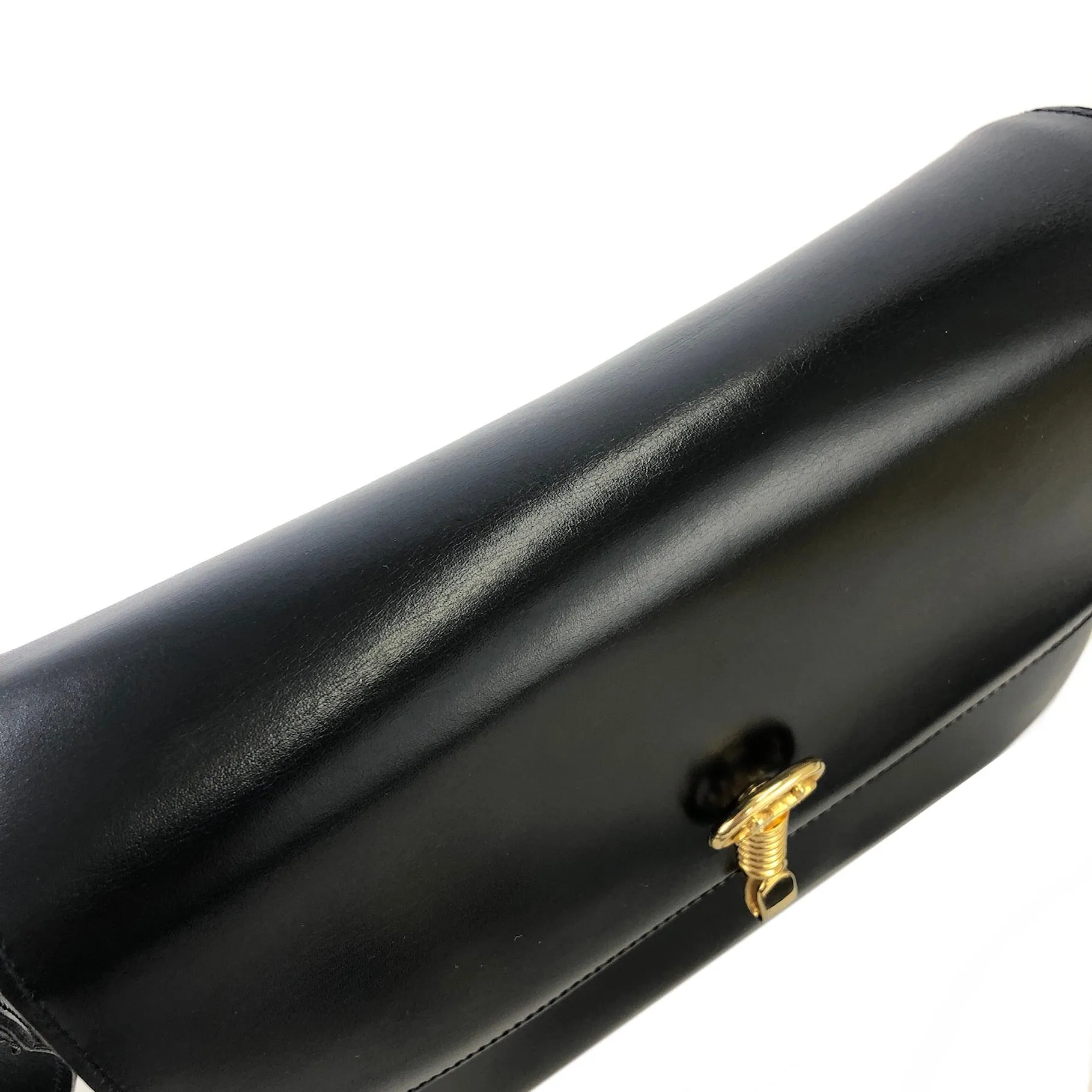 CELINE Twist Horse carriage Crossbody Shoulderbag Black Vintage Old CELINE jhk8y5