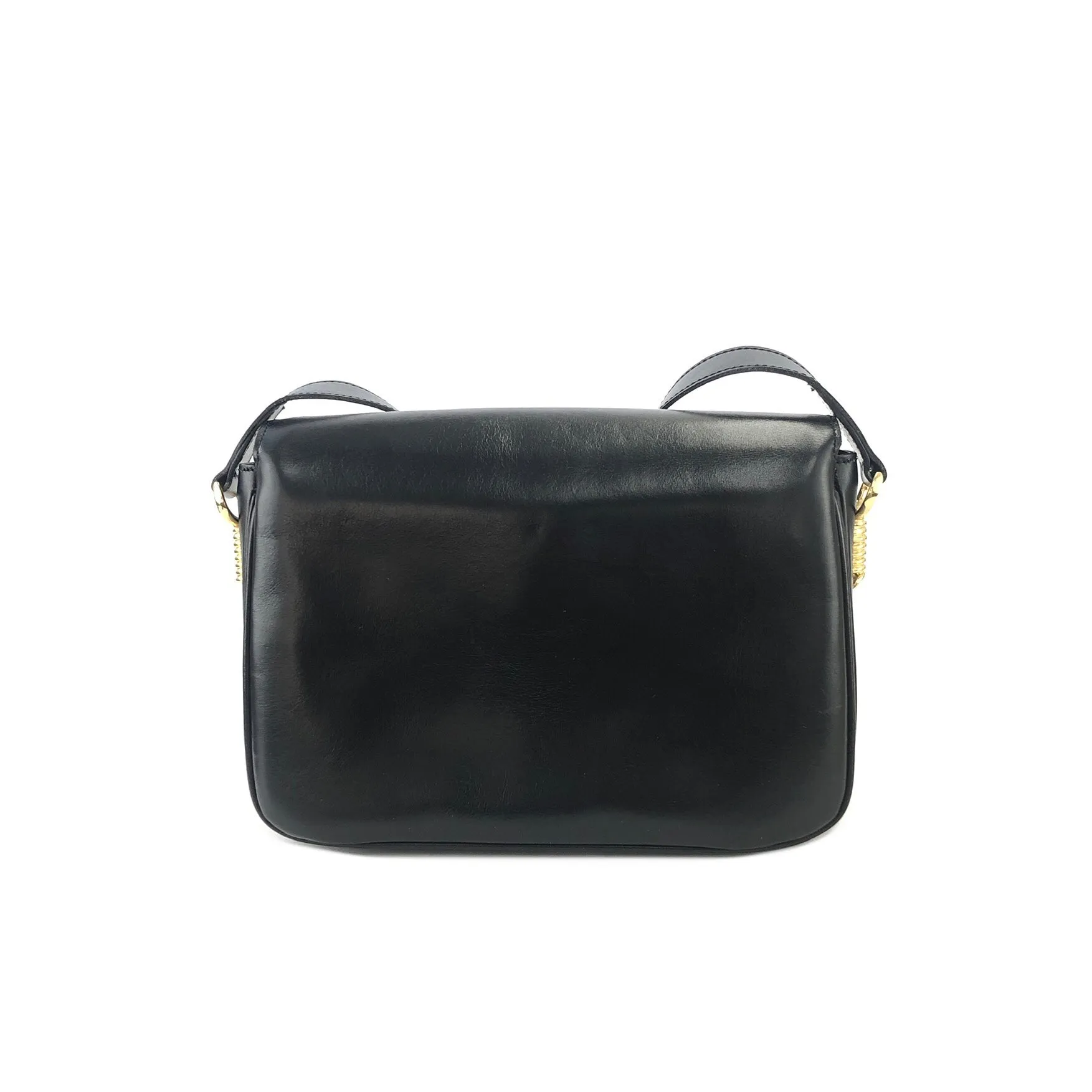 CELINE Twist Horse carriage Crossbody Shoulderbag Black Vintage Old CELINE jhk8y5