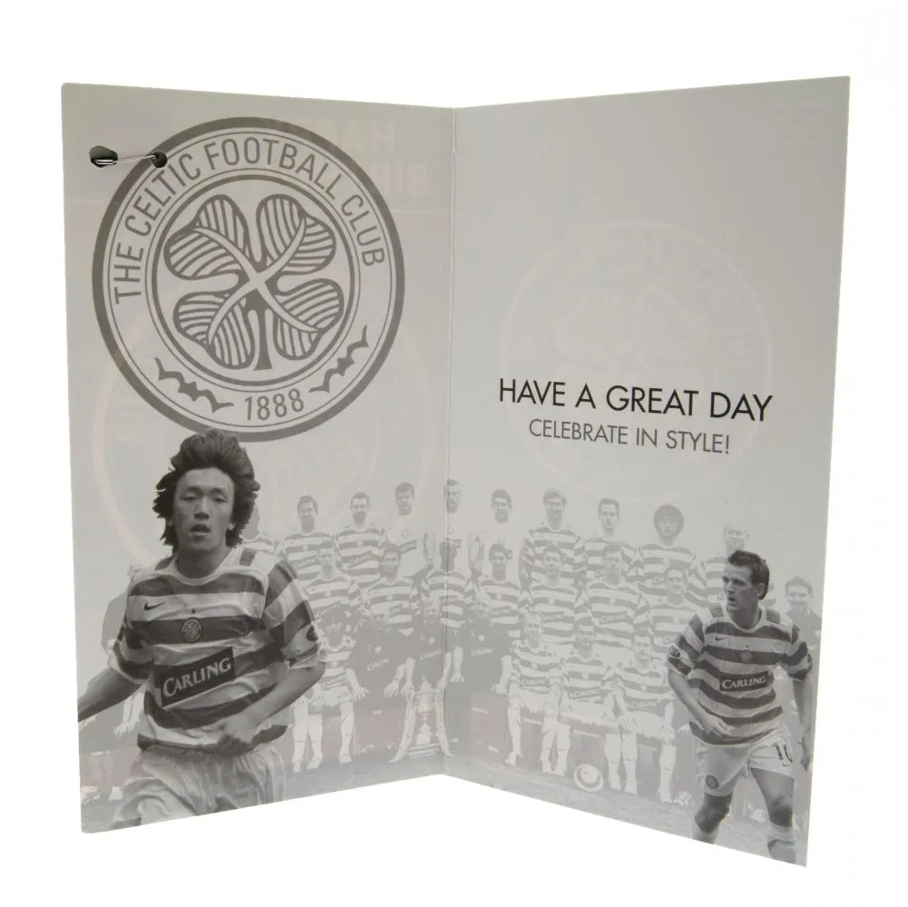 Celtic FC Birthday Card & Badge