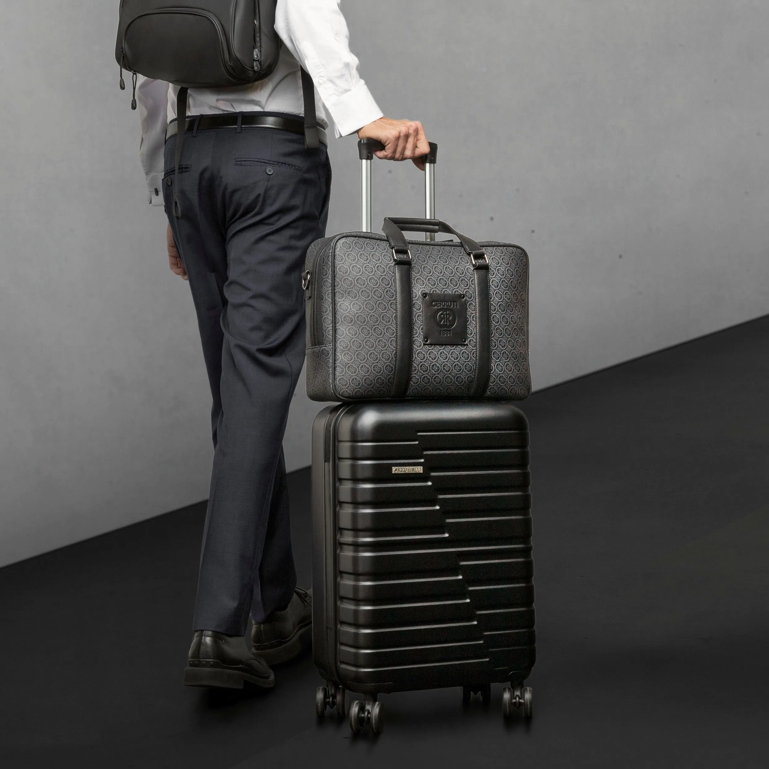Cerruti 1881 NTD203J-Document bag Logomania Grey