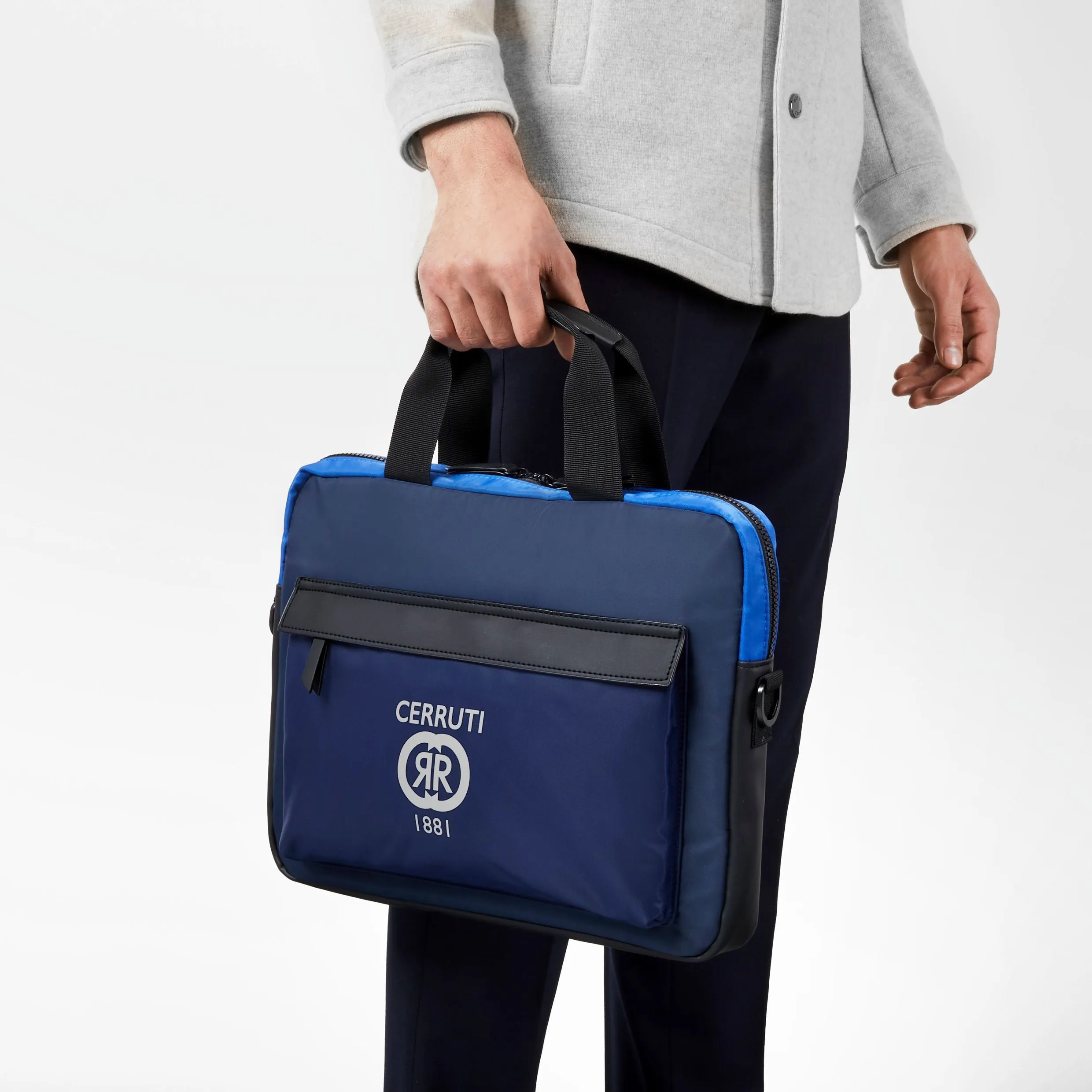 Cerruti 1881 NTD327N-Document bag Brick Navy Bright Blue