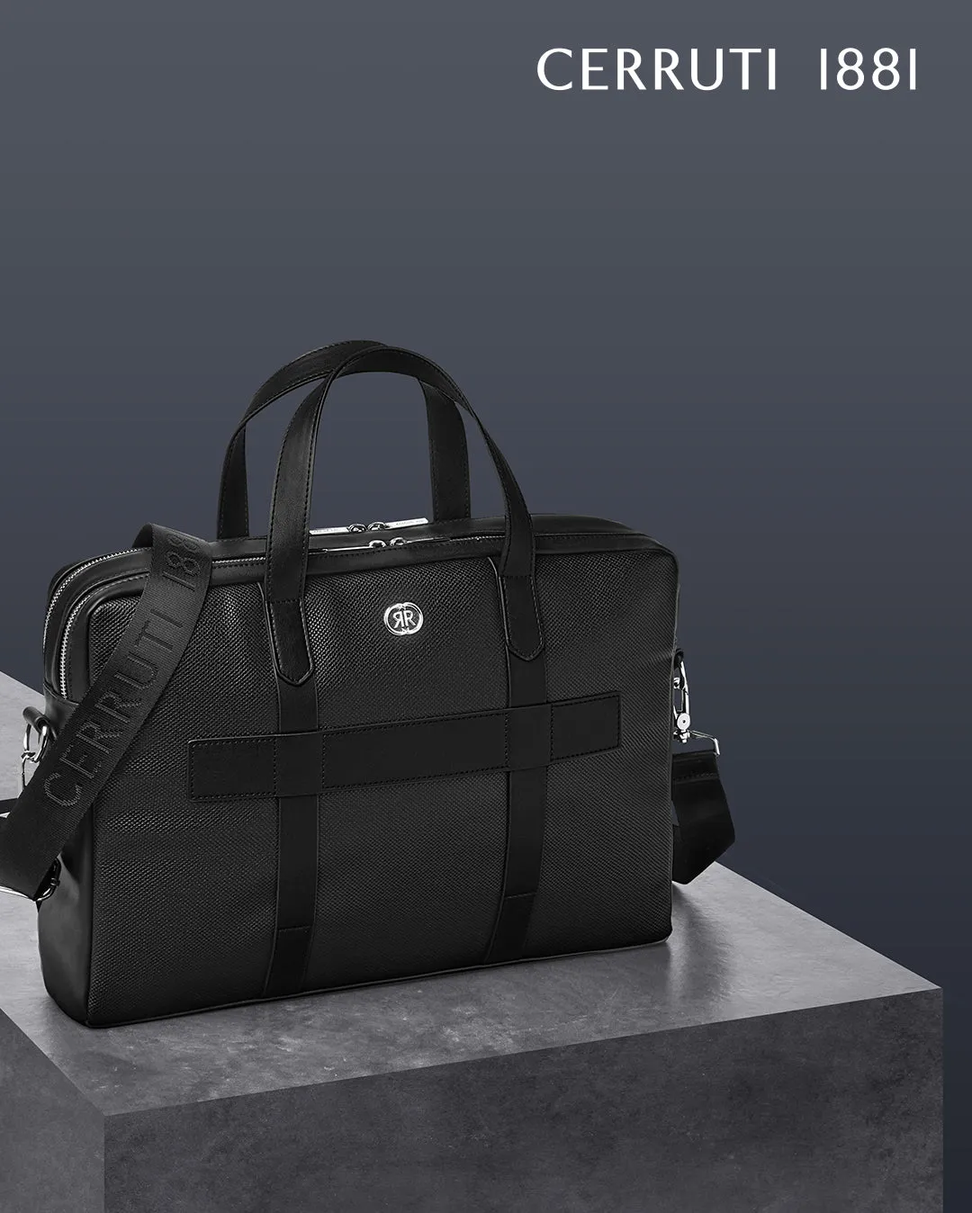 Cerruti 1881 NTD329A-Document bag Regent Black