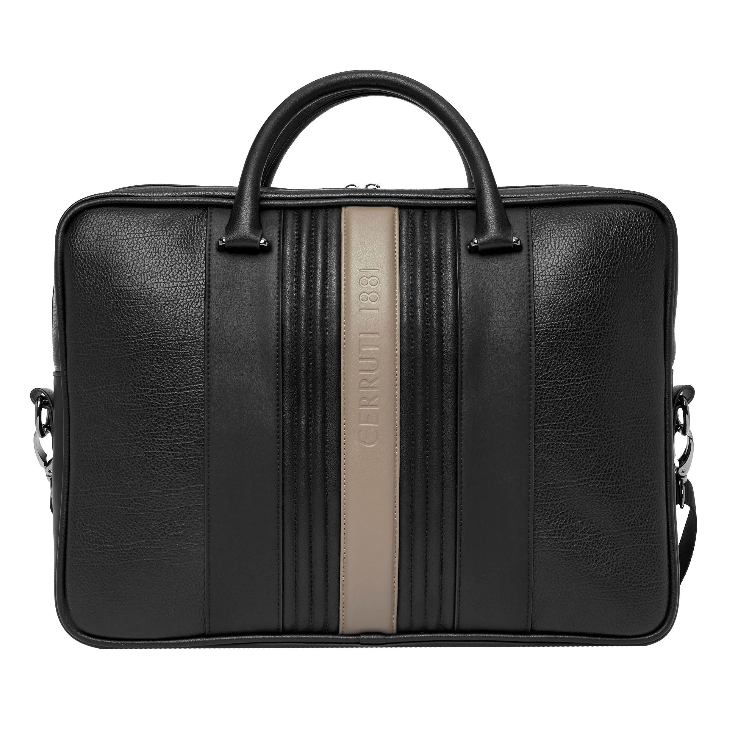 CERRUTI 1881 NTD406X - Document bag Delano Taupe & Black