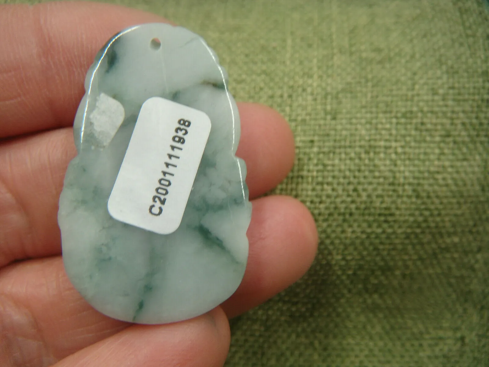 Certified Natural Jadeite Emerald A*Jade HandCarved Rooster Pendant C1938 with Gift Box