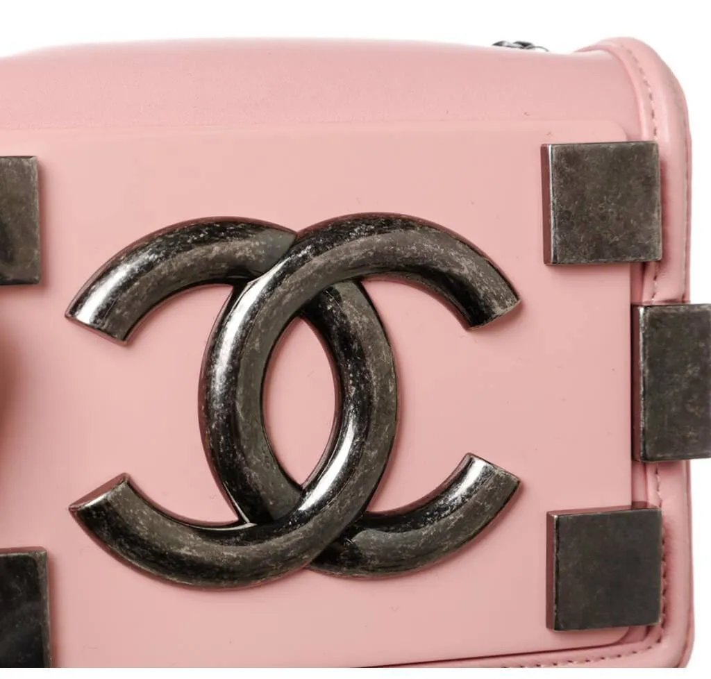 Chanel Brick Boy Bag Crossbody Pink