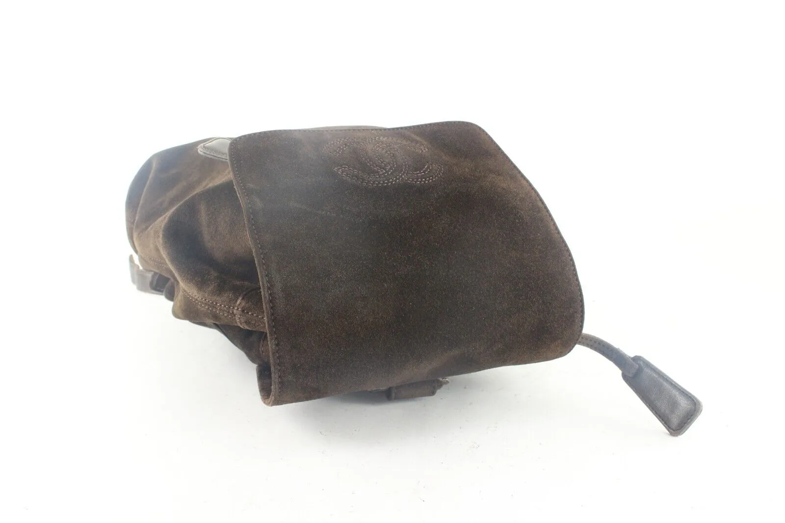 Chanel Brown Suede Backpack 2CK829K