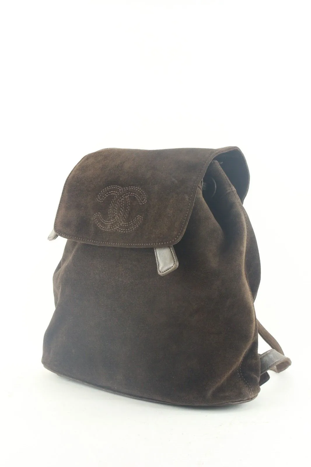 Chanel Brown Suede Backpack 2CK829K