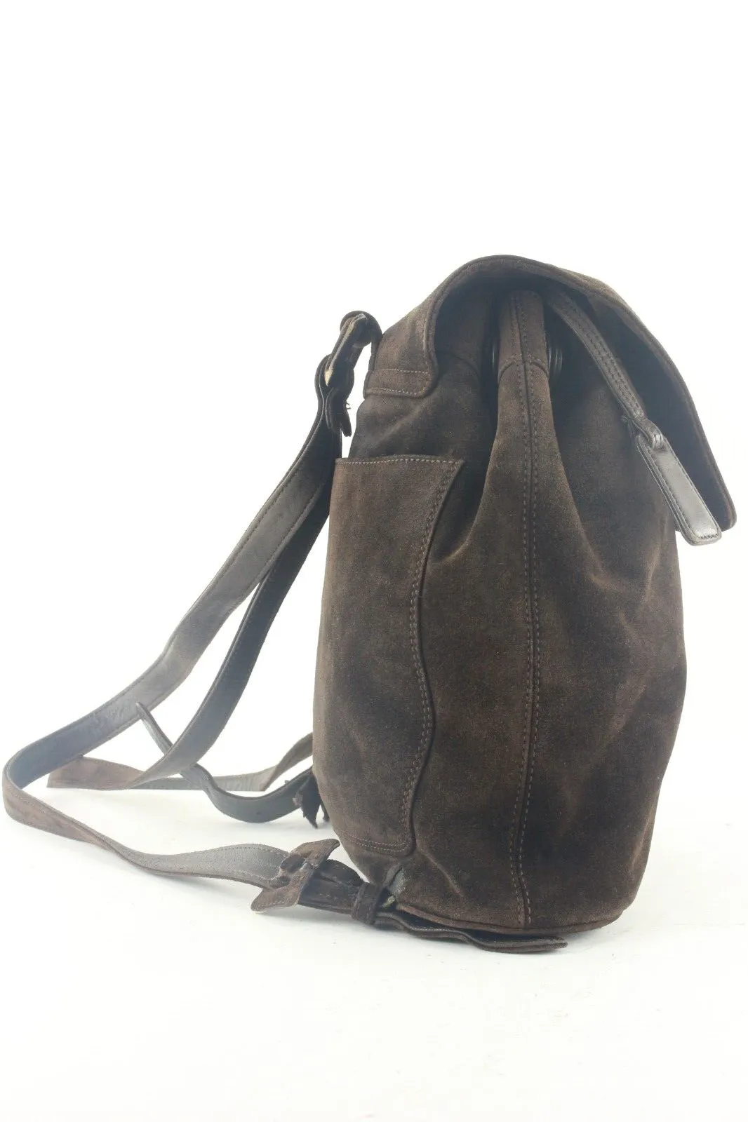 Chanel Brown Suede Backpack 2CK829K