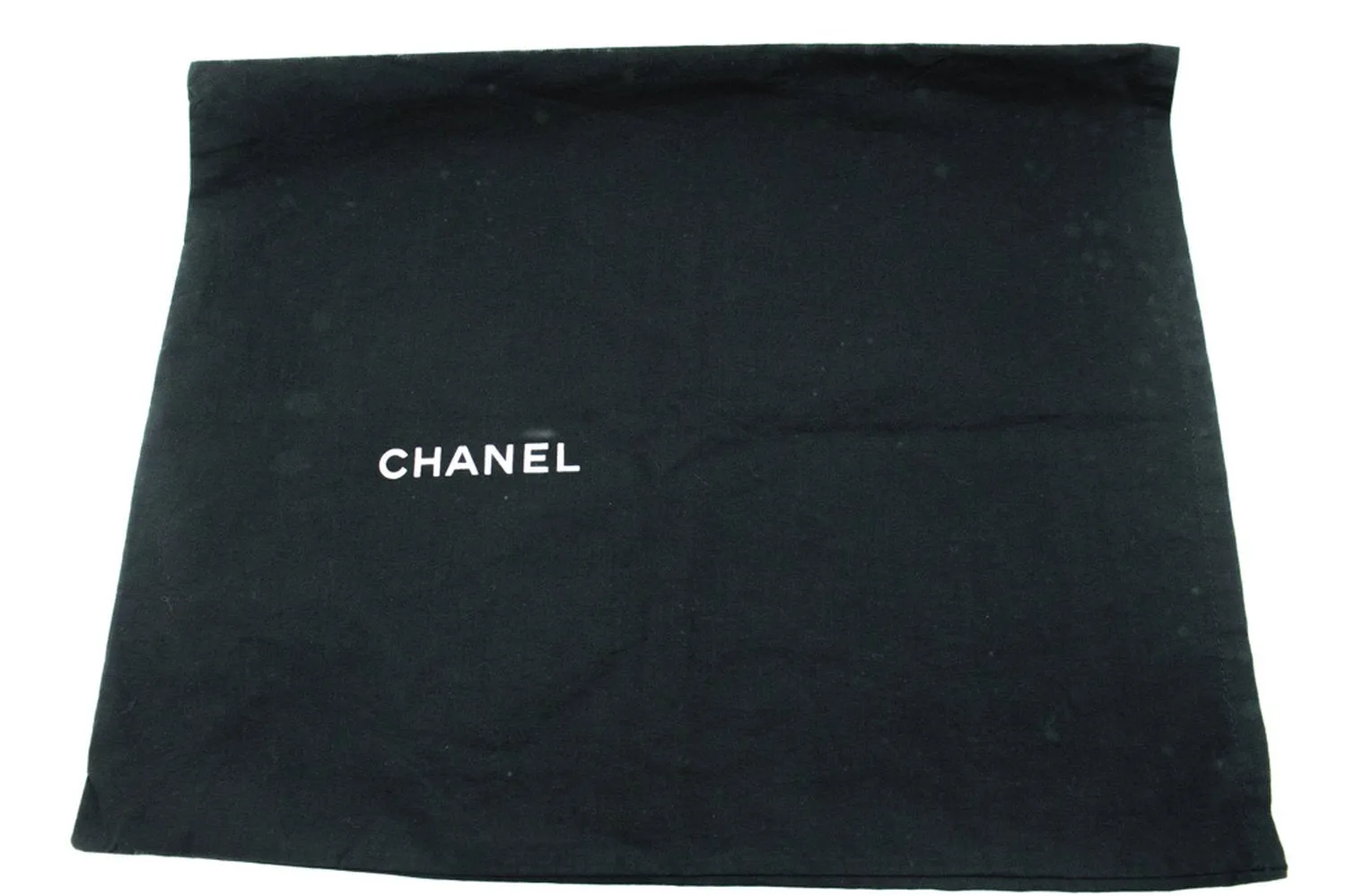 CHANEL Classic Large 11" Chain Shoulder Bag W Flap Black Caviar L66