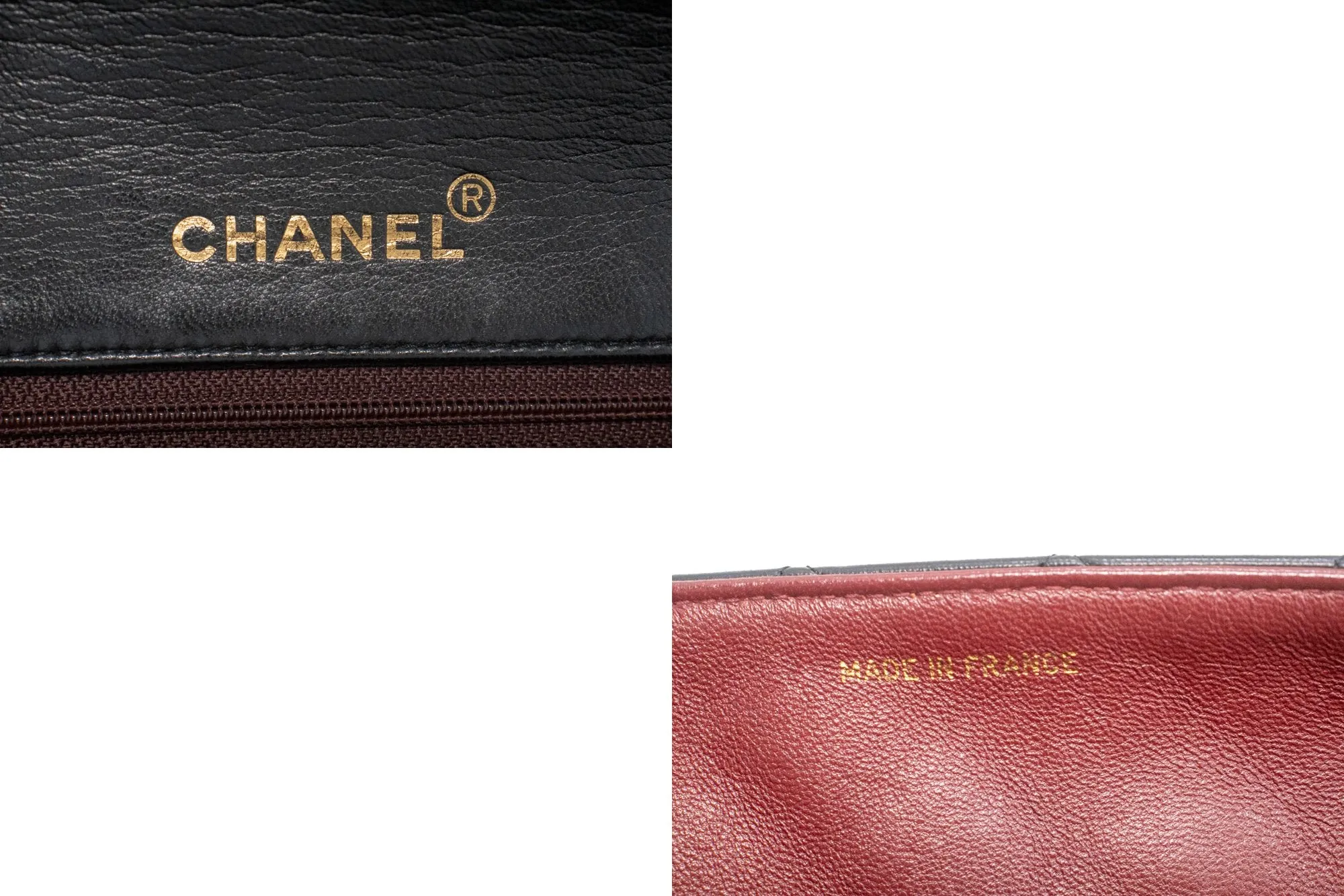 CHANEL Full Flap Chain Shoulder Bag Crossbody Black Quilted Lamb n67