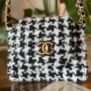 CHANEL Mini CC Tweed Houndstooth Flap bag
