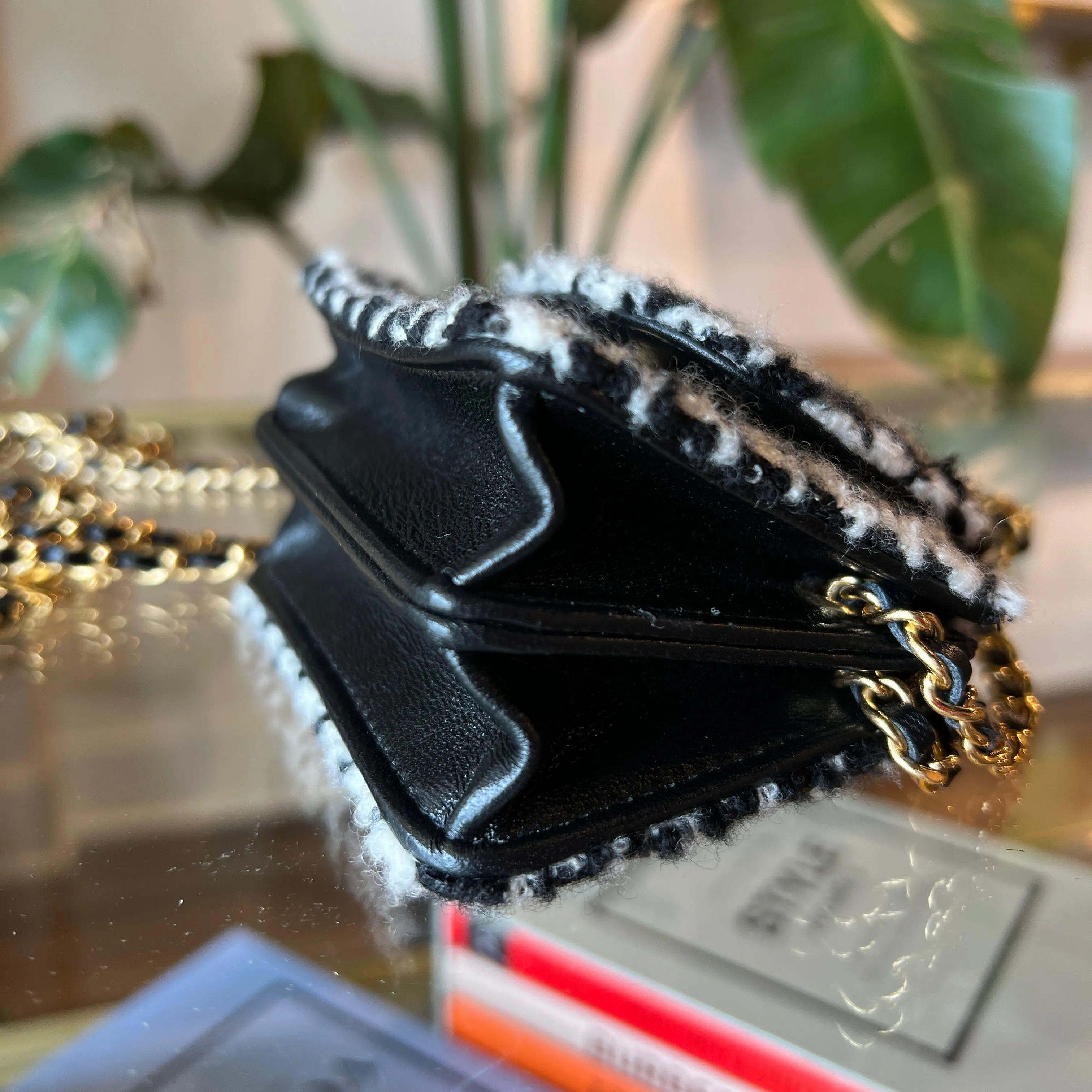CHANEL Mini CC Tweed Houndstooth Flap bag