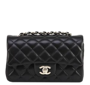 Chanel Mini Shoulder Bag Black Gold Hardware