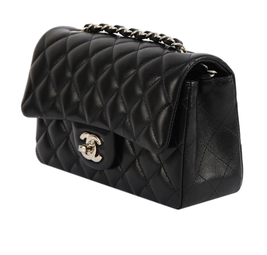 Chanel Mini Shoulder Bag Black Gold Hardware